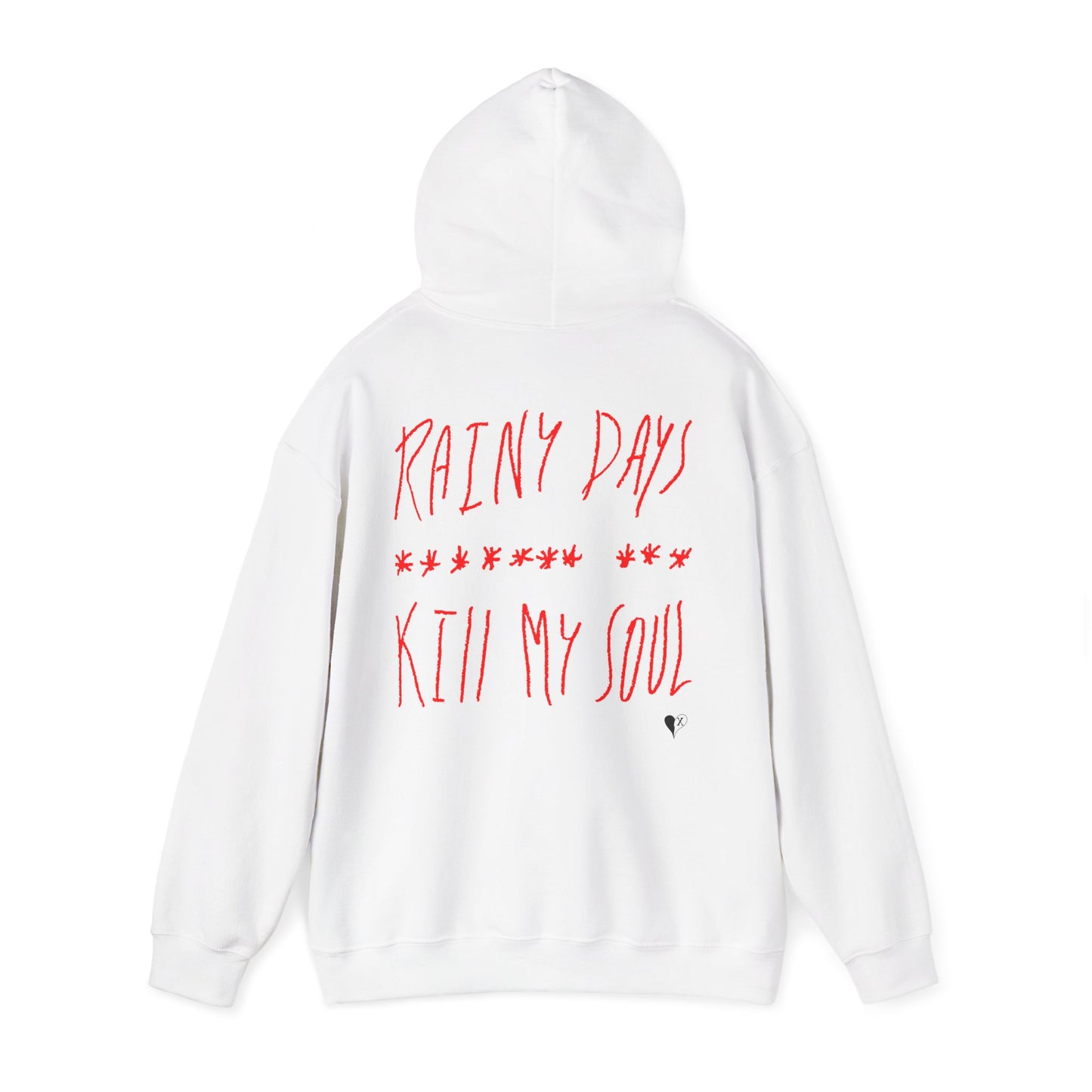 "WITHOUT YOU" Hoodie (White & Red)