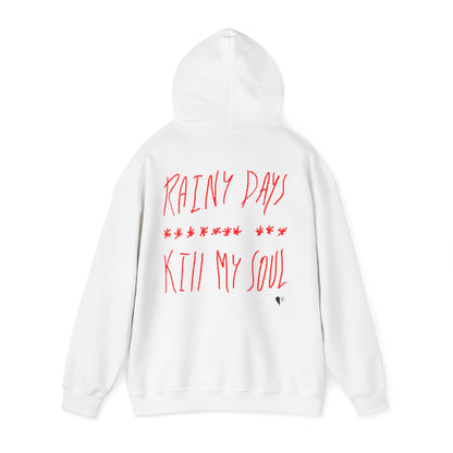 "WITHOUT YOU" Hoodie (White & Red)