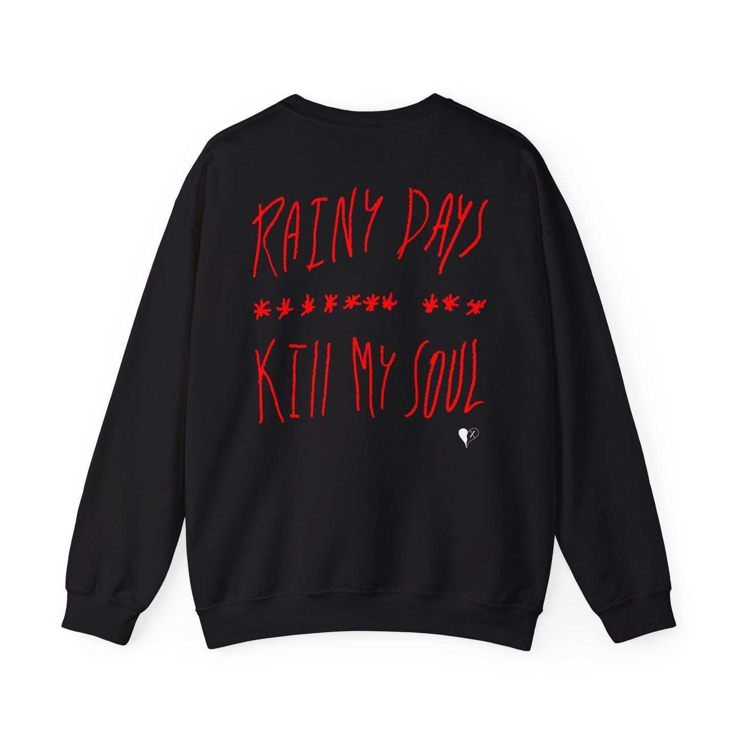 "WITHOUT YOU" Crewneck (Black & Red)