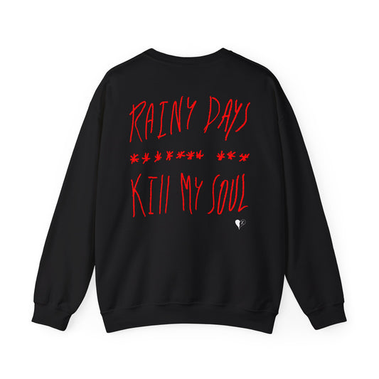 "WITHOUT YOU" Crewneck (Black & Red)
