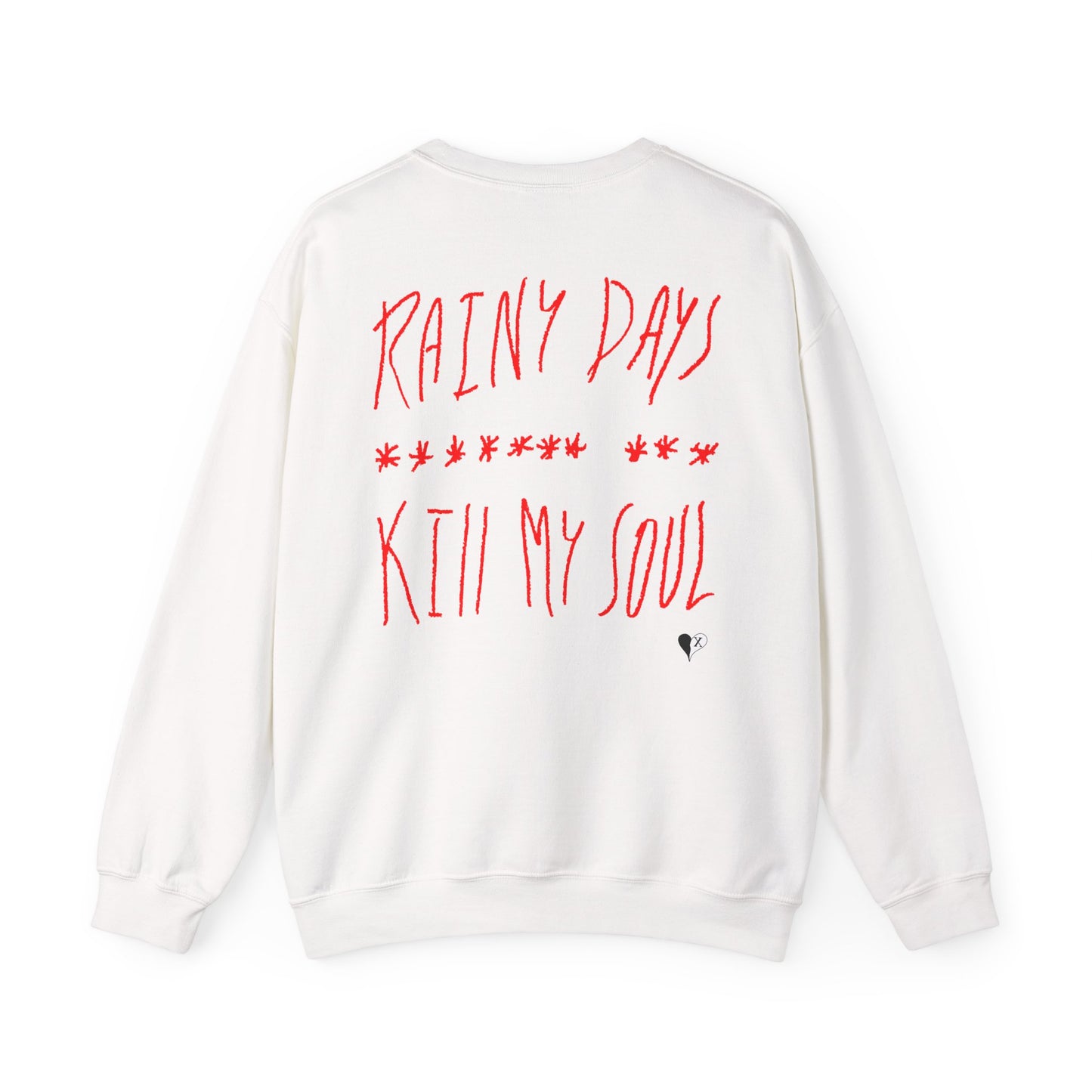 "WITHOUT YOU" Crewneck (White & Red)