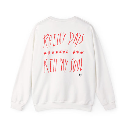 "WITHOUT YOU" Crewneck (White & Red)