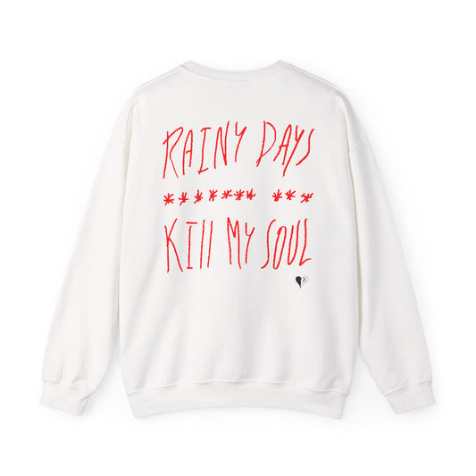 "WITHOUT YOU" Crewneck (White & Red)