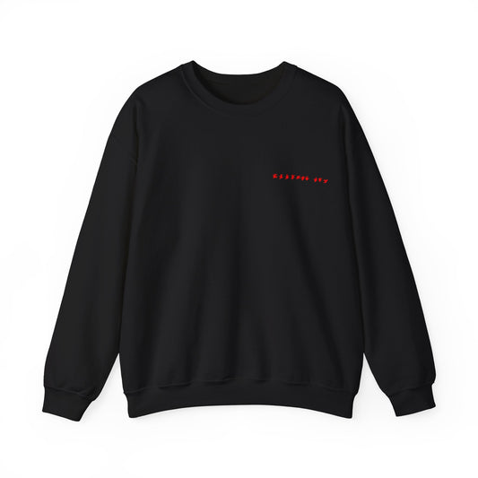 "WITHOUT YOU" Crewneck (Black & Red)
