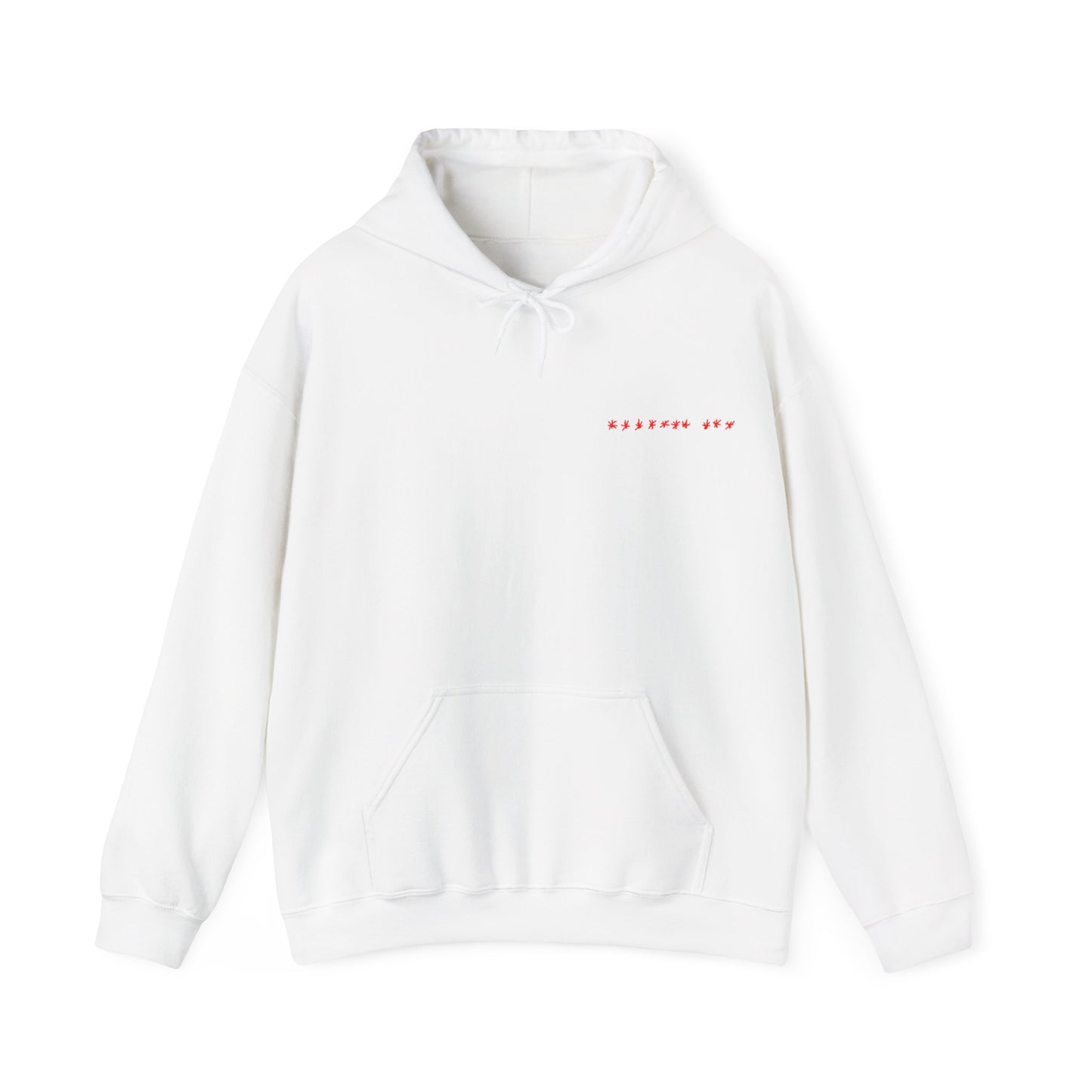 "WITHOUT YOU" Hoodie (White & Red)