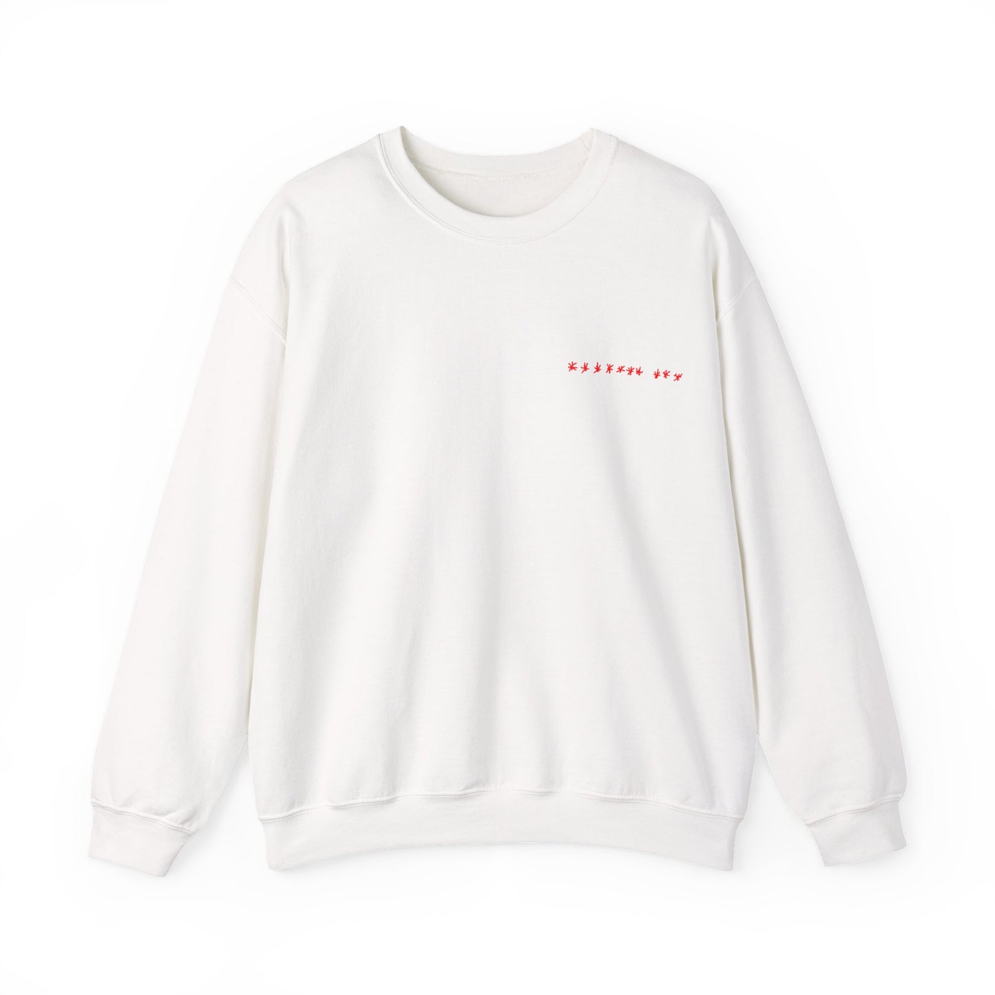 "WITHOUT YOU" Crewneck (White & Red)