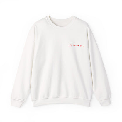 "WITHOUT YOU" Crewneck (White & Red)